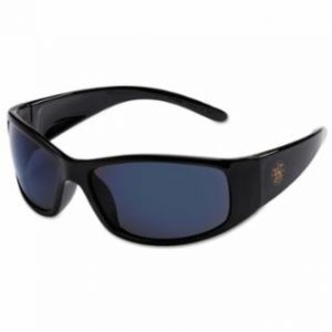 Smith & Wesson® Elite® Safety Eyewear  Blue Mirror Lens, Polycarbonate, Anti-Scratch, Black Frame