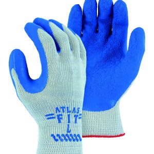 Atlas Wrinkled Latex Palm Coated Glove with Cotton/Poly Seamless Knit Liner