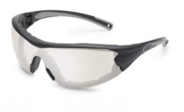 Swap® Black Frame/Clear In-Out Mirror Anti-Fog Lens/Temples Attached