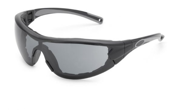 Swap® Black Frame/Gray Anti-Fog Lens/Temples Attached