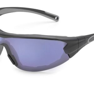 Swap® Black Frame/Blue Mirror Anti-Fog Lens/Temples Attached