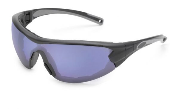 Swap® Black Frame/Blue Mirror Anti-Fog Lens/Temples Attached