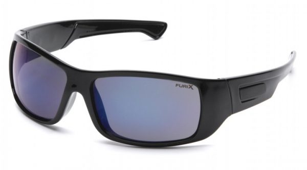 FURIX  Blue Mirror Anti-Fog Lens with Black Frame - PYR8575