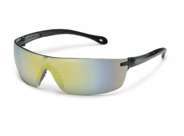 StarLite® SQUARED Gray Temples/Gold Mirror Lens
