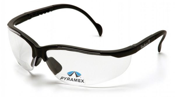 VENTURE II READERS Clear +1.5 H2X Anti-Fog Lens with Black Frame - PYR1810-1.5