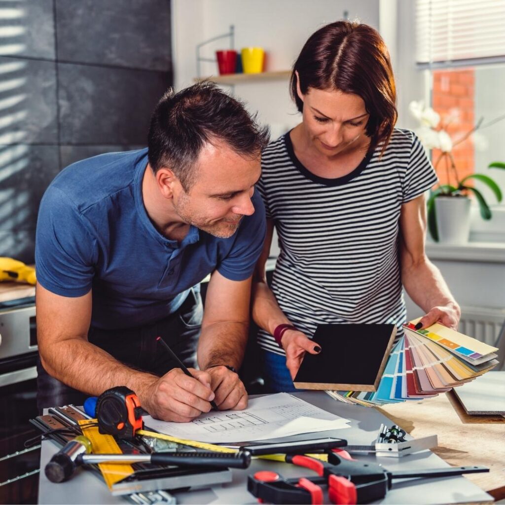1 Create a Project Plan Couple planning a DIY Project