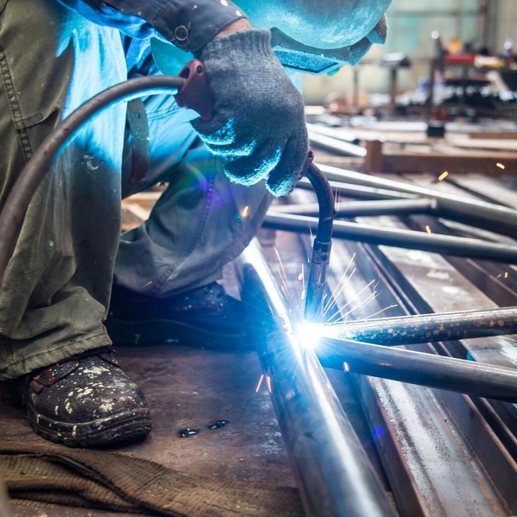 4 Take Proper Precautions to Prevent Fires Close up of a welder