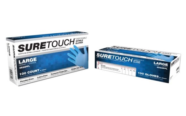 SureTouch Powder-Free Nitrile Disposable Gloves - 4.5 Mil
