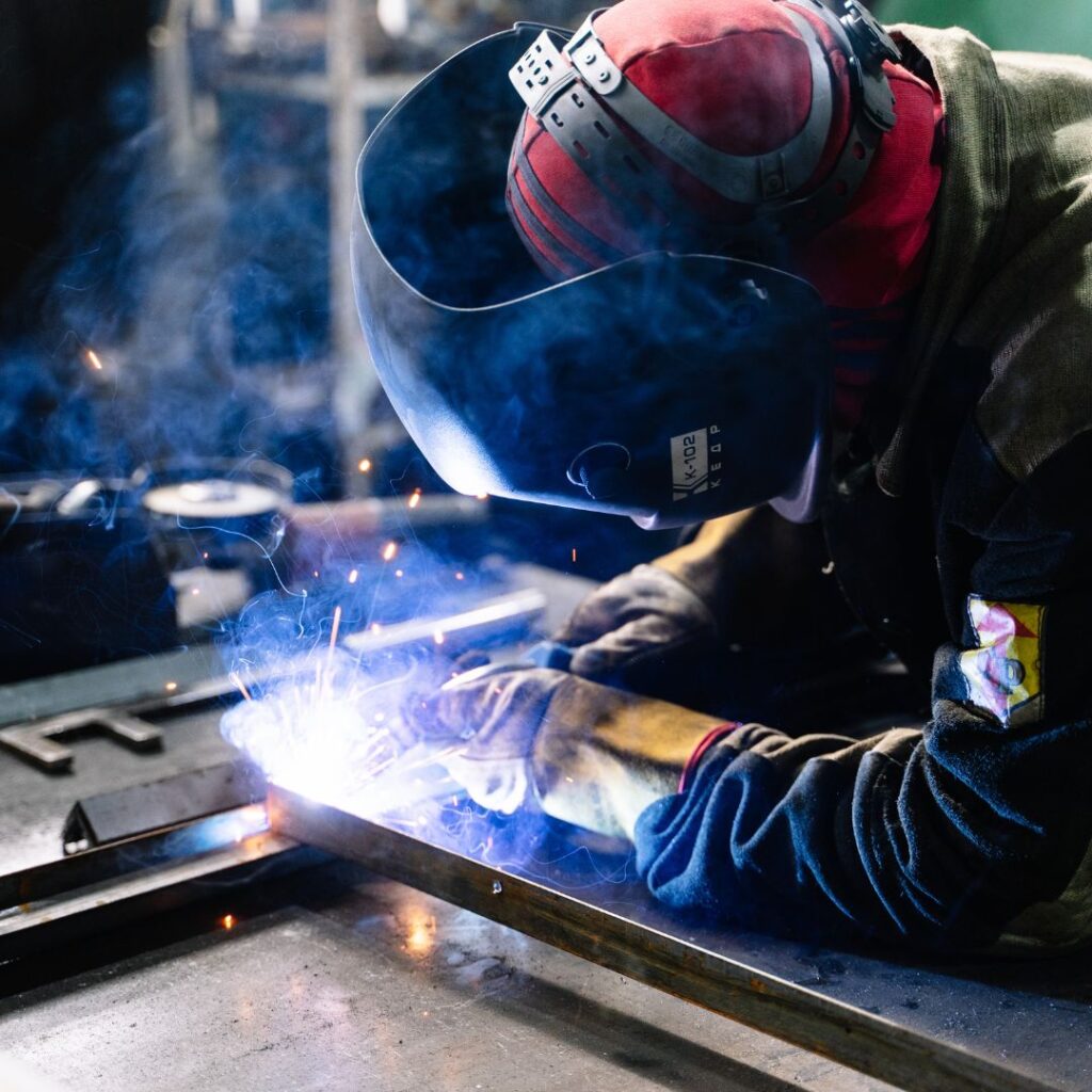 Man welding