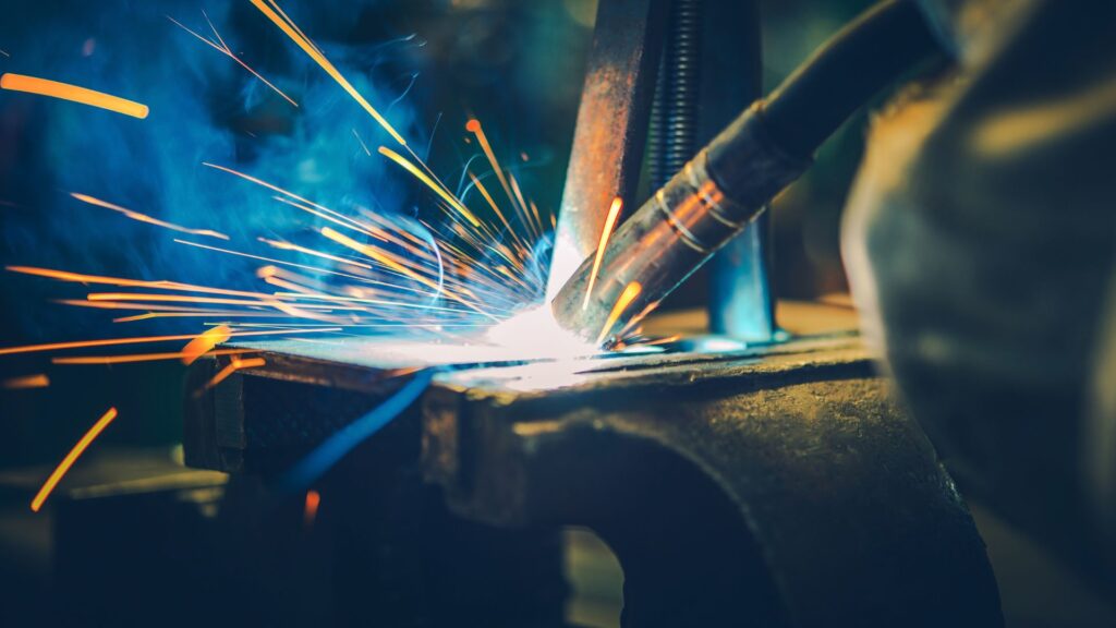 Close up of welding