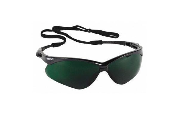KleenGuard™ Nemesis™ Safety Glasses, IRUV 5.0 Lens, Black Frame Nylon