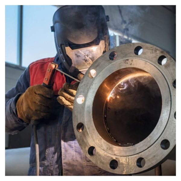Welder at work
