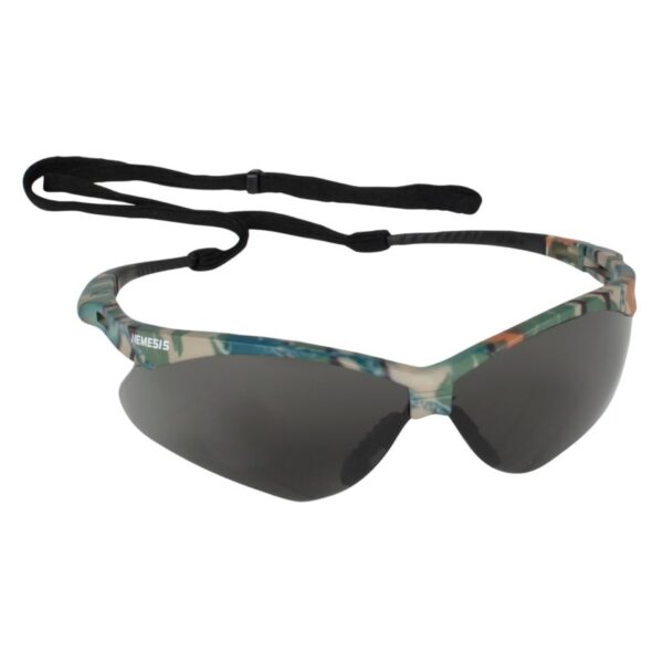 KleenGuard™ V30 Nemesis™ Safety Glasses, Smoke Lens/Camouflage Frame